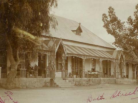 Outside View of Montagu Country Hotel in 1875 Outside View of Montagu Country Hotel in 1875