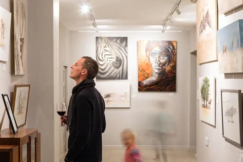 Art gallery at the Montagu Country Hotel