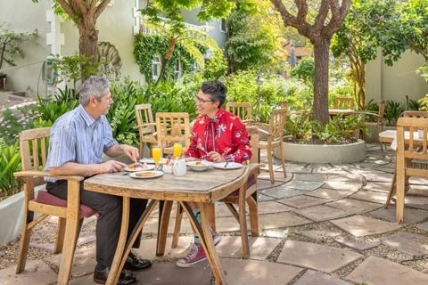 Summer breakfast at Charlestons, Montagu Country Hotel Summer breakfast at Charlestons, Montagu Country Hotel